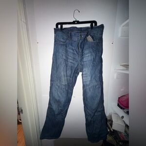 Iron workers Men's Blue Denim Jeans - Classic Straight Fit